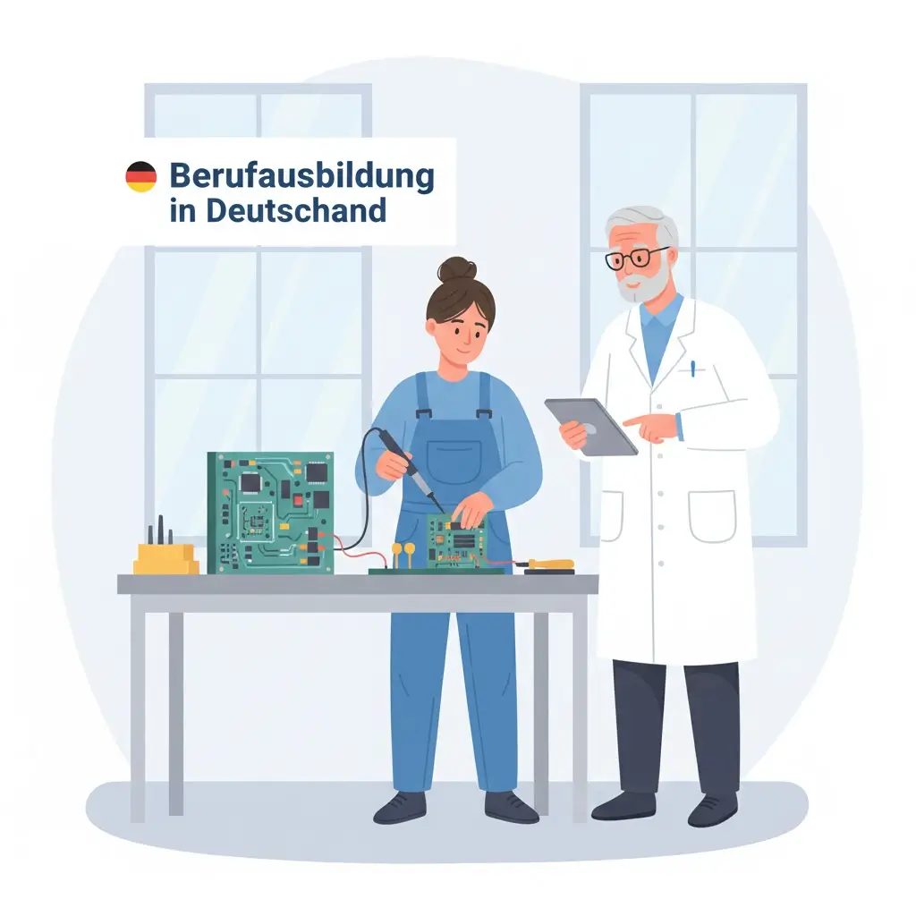 محیط آموزش عملی آوسبیلدونگ در آلمان
