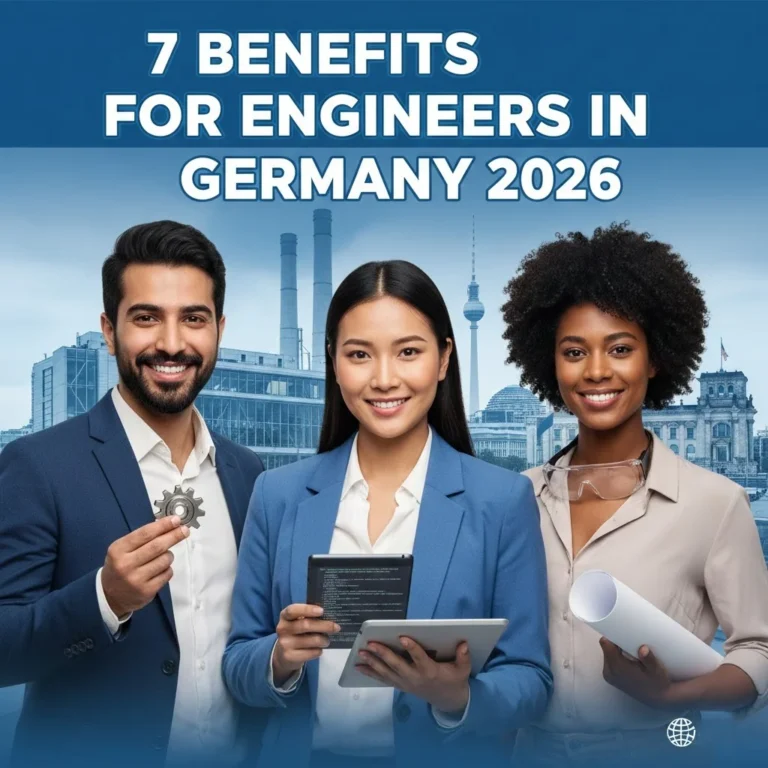 ۷ مزیت برتر مهاجرت مهندسان به آلمان ۲۰۲۶ | چرا هزاران مهندس ایرانی این مسیر را انتخاب میکنند؟