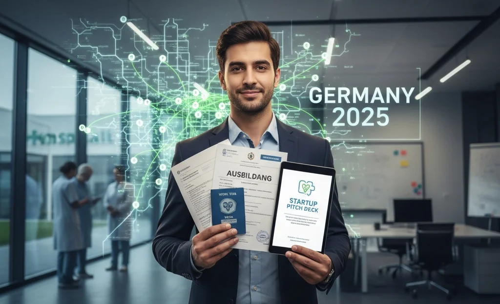 مقایسه مسیرهای مهاجرت به آلمان 2025 | آوسبیلدونگ، ویزای کاری، و استارتاپ برای ایرانیان