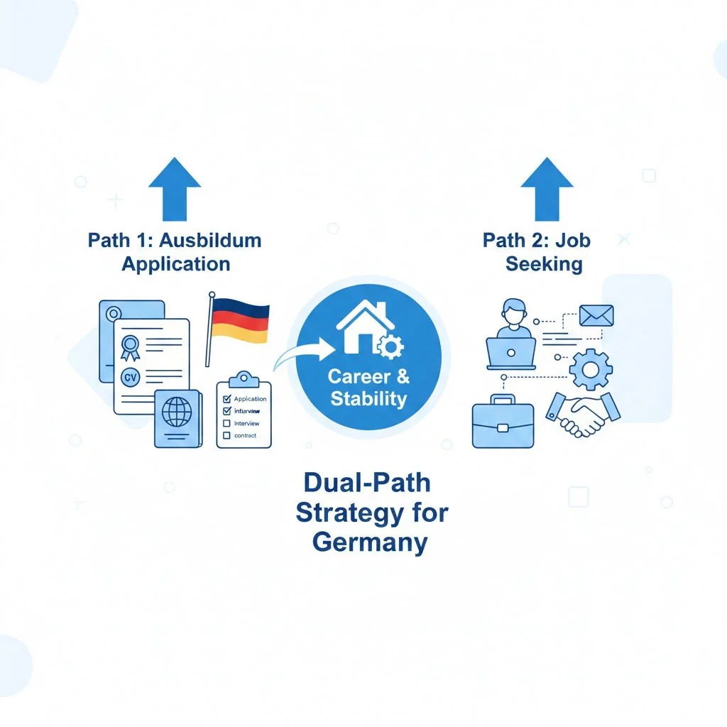 مراحل دقیق از آماده‌سازی مدارک تا ارسال اپلیکیشن آوسبیلدونگ
