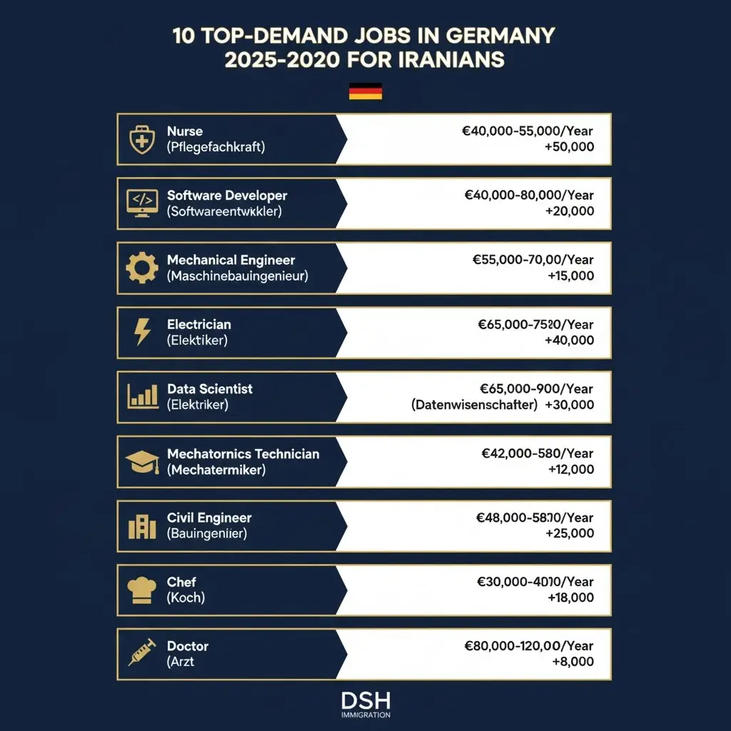 فهرست مشاغل با کمبود نیروی متخصص